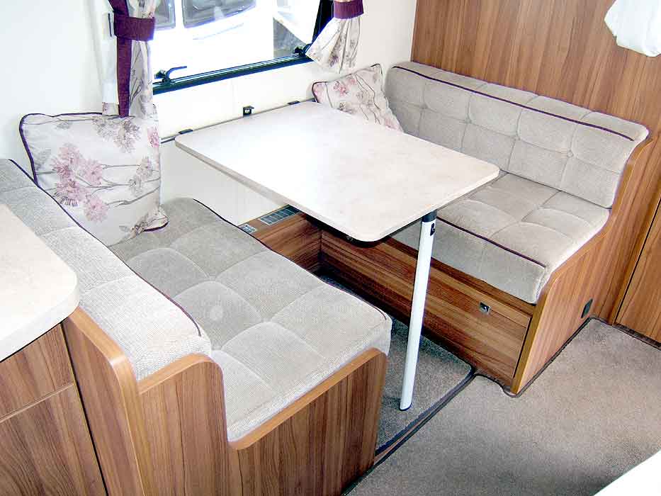 Image showing the amount of storage space under the front lounge seats.